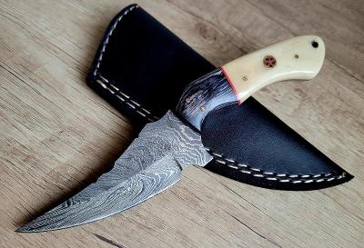 🔴lovecký Damaškový nůž ORIENTAL 20 cm ručně vyrobeno + kožené pouzdro