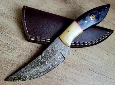 🔴lovecký Damaškový nůž ORIENTAL 20 cm ručně vyrobeno + kožené pouzdro