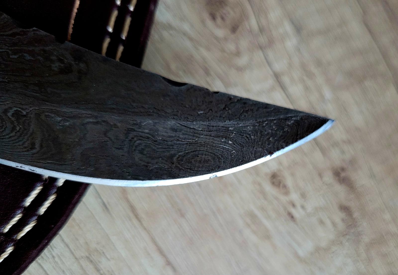 🔴lovecký Damaškový nůž ORIENTAL 20 cm ručně vyrobeno + kožené pouzdro - Sport a turistika