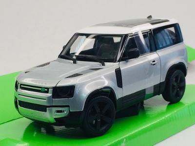 2020 Land Rover Defender stříbrná - 1/26 Welly Nex 