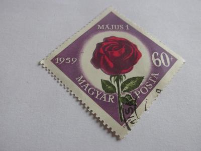 Známky Maďarsko 1959, Růže 