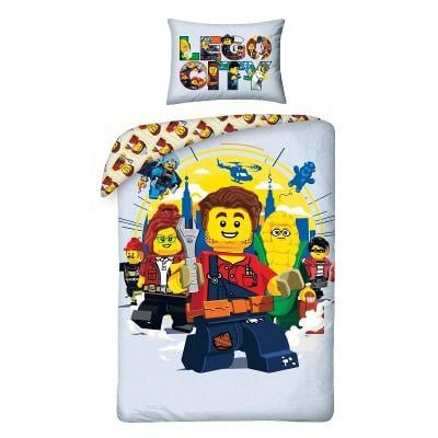 Povlečení LEGO CITY Adventures grey Bavlna, 140/200, 70/90 cm