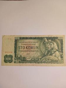 bankovka 100 koruna 1961...série X31