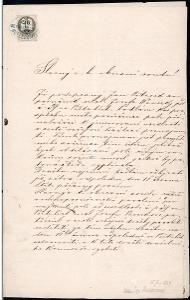 2A2059 Soud Holešov - pronájem pozemku Josef Vaverka Všetuly r. 1869