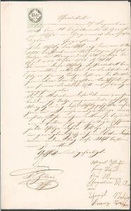 2A2066 Listina - protokol, r. 1856