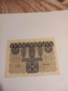 Bankovka 20 kronen 1922....krásný stav