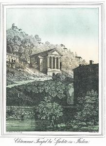 Spoleto, Medau, litografie, 1848