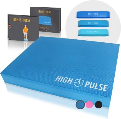Balanční podložka High Pulse® XXL, modrá, 50x40cm, 3ks odporové pásy