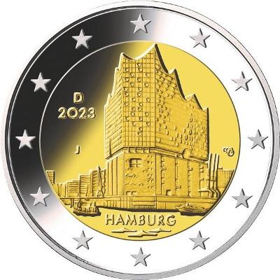 2 euro 2023 NEMECKO - Hamburg