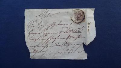 Rakousko dopis 1850 vyfrankovaný známkou 6 Kr