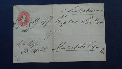 Rakousko dopis 1862 vyfrankovaný známkou 5 Kr