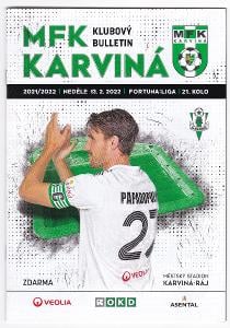 Bulletin MFK Karviná - FK Jablonec