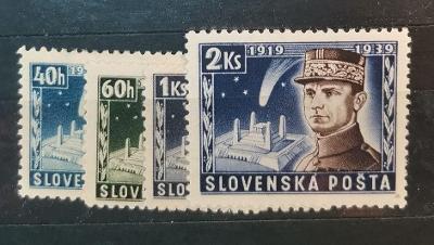 [6201] Série Slovenský štát 1939 - M. R. Štefánik – Bradlo, 40H-20H, P