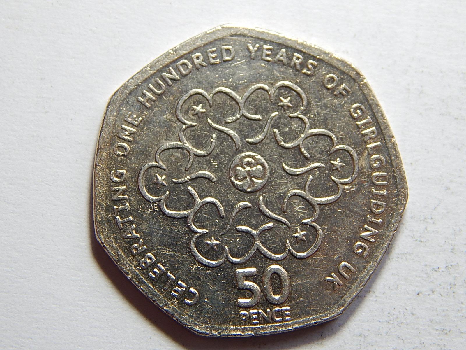 Anglicko 50 Pence 2010 Celebrating 100 Years XF-UNC č21901 - Numizmatika