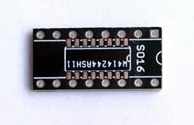 SO-16 (SO16) na DIP adaptér