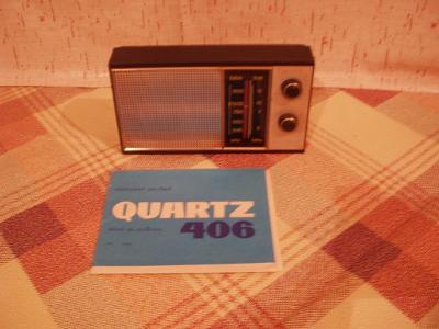 Tranzistorové rádio QUARTZ 406 USSR  funkční.