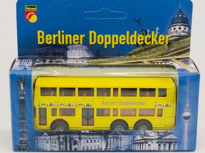 dvoupatrový autobus Berliner Doppeldecker cca 10cm - Idena (SH5-23)