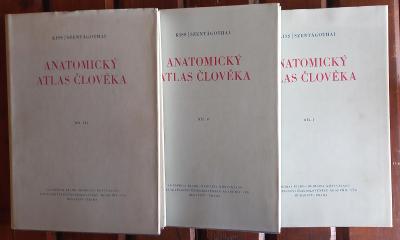 Kniha Anatomický atlas člověka - I.-III. - F. Kiss - 1963