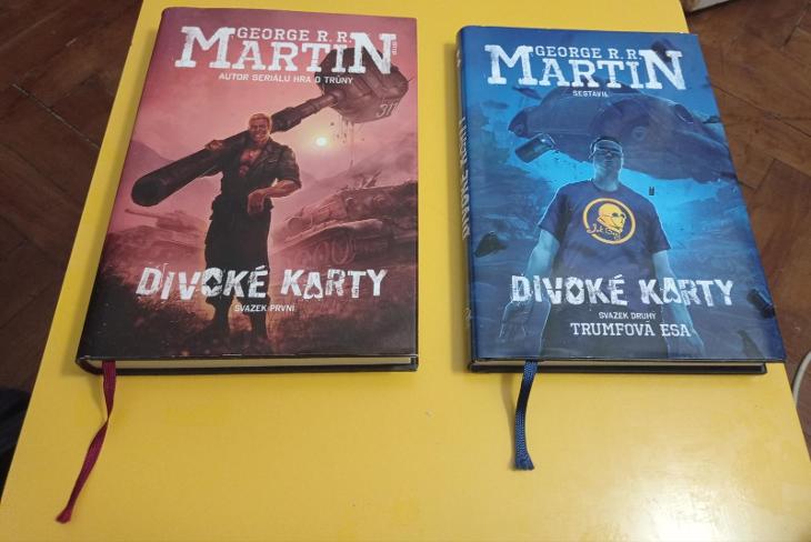 George R. R. Martin Divoké karty, svazek první a druhý - Trumfová esa - Knižní sci-fi / fantasy