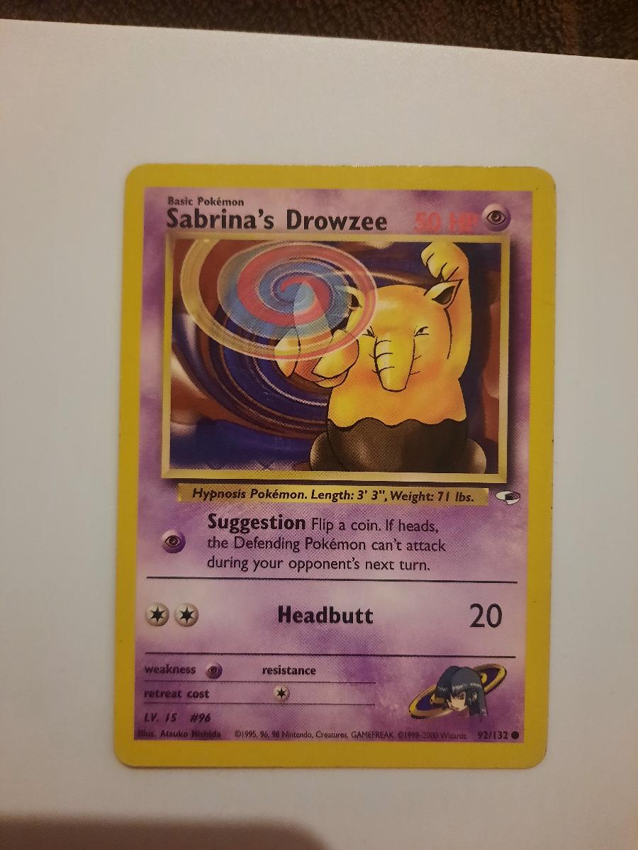 Vintage Pokémon trenérská Sabrina's Drowzee - Zábava