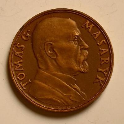medaile president T.G. Masaryk 60mm -140 let narození Presidenta R!