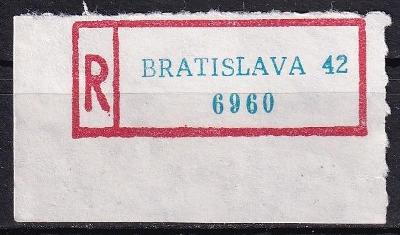 N050 R nálepka Bratislava 42, bez lepu 