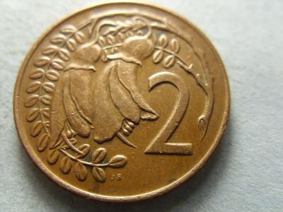 NEW ZEALAND - Nový Zeland - 2 Cents z roku 1971 - ALŽBETA II