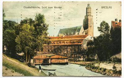 Breslau / Wrocław / Vratislav - Elisabethkirche, Werder, 1911 ! ! !