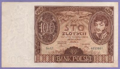 polská bankovka 100 Zlotych Polsko emise 1934 série C.T. stav !!!