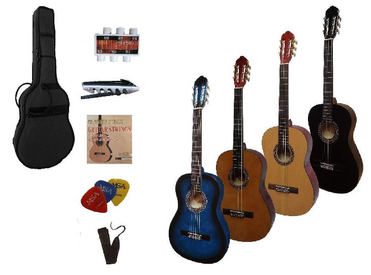 Petricard | Akustická levoruká kytara pro školní výuku, příslušenství - Strunné nástroje