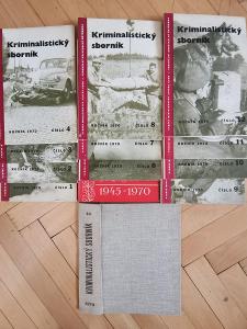 Kriminalistický sborník roč. 1970 - 12 čísel + desky