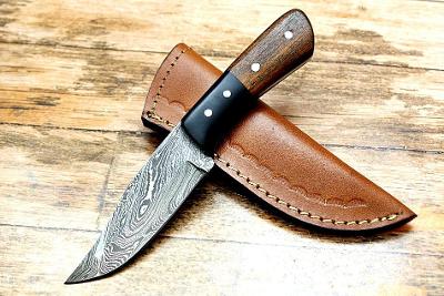 152/ Damaškový lovecky nůž. Rucni vyroba