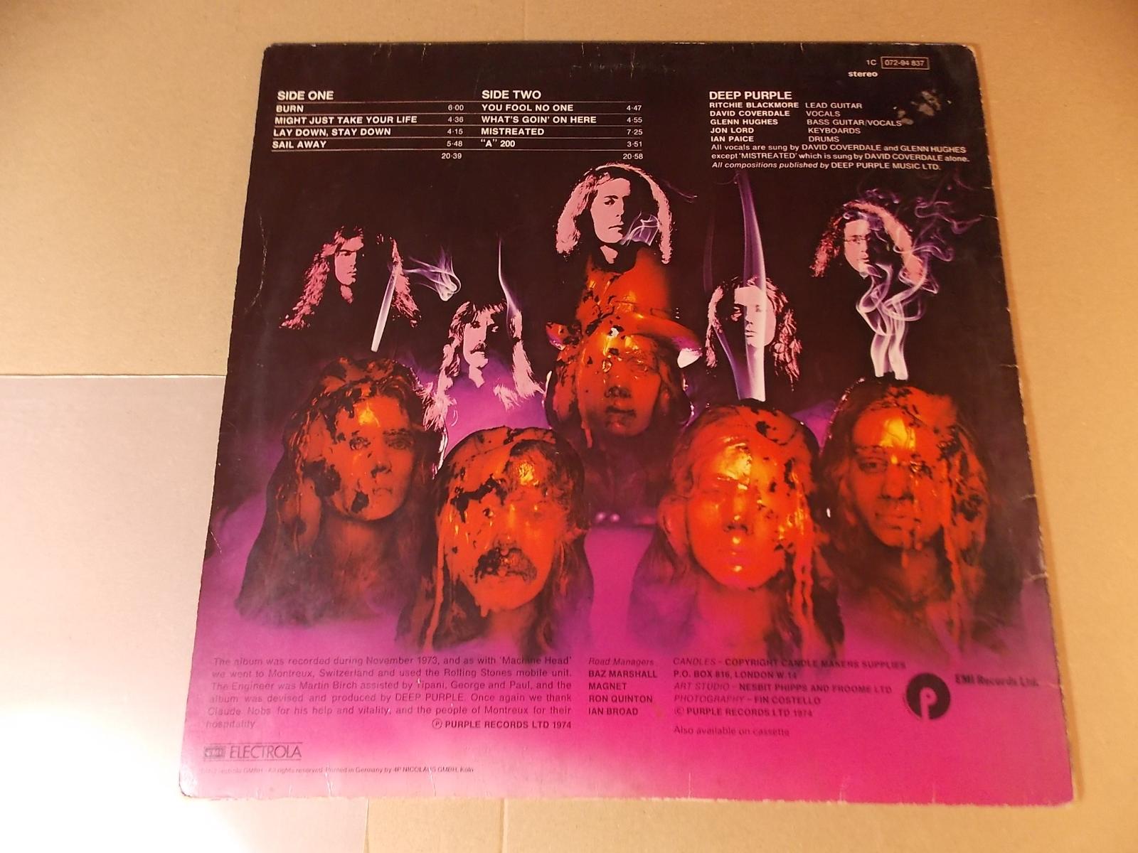 Deep Purple Burn 1974 Emi Electrola Lp Aukro