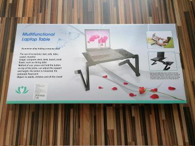 Skládací multifunkční stolek pro notebook - superstojan