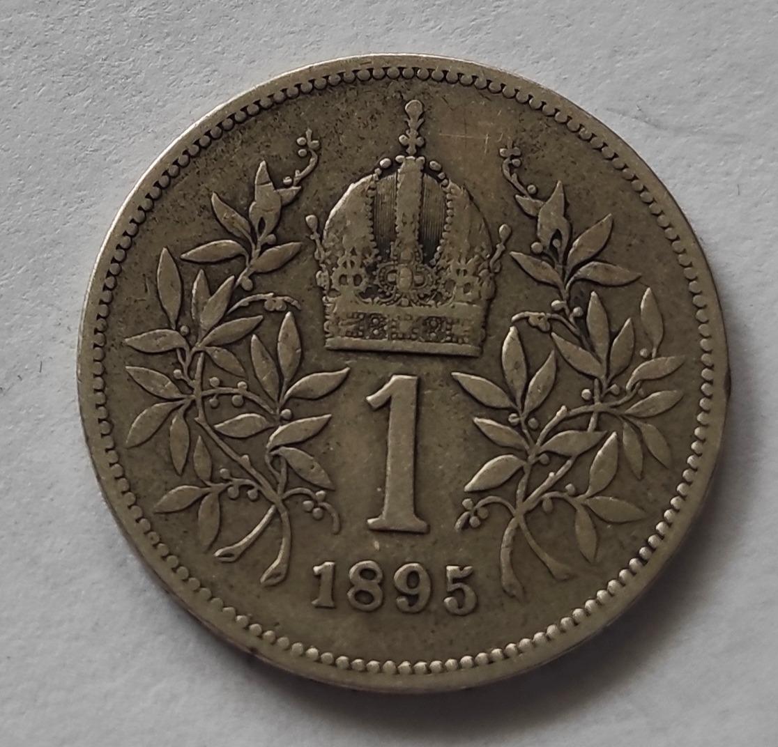 1koruna 1895 Ag 23mm 5g Rakúsko Uhorsko František I č.4 - Numizmatika