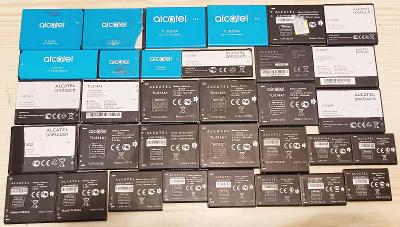 33 kusů Alcatel baterií pro mobilní telefony -od končícího sběratele !