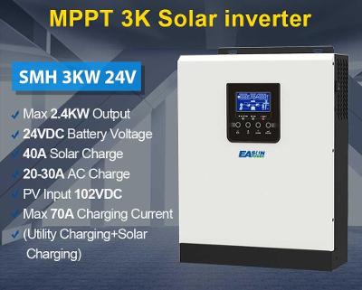 Fotovoltaický invertor, střídač, regulátor MPPT 24V pro solární systém