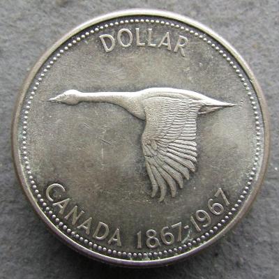 Kanada 1 dolar 1967 100. výročí Kanadské konfederace   