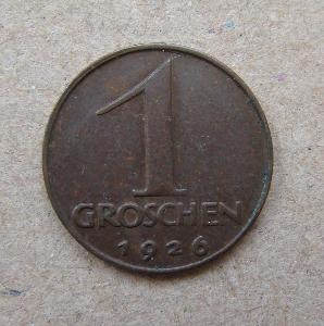 Rakousko, 1 Groschen 1926