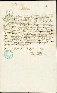 2A211 Křestní list r. 1871