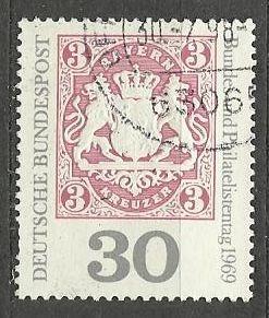 Německo razítkované, rok 1969, Mi. 601