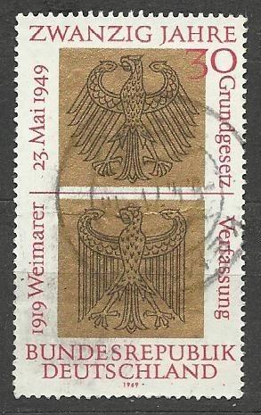 Německo razítkované, rok 1969, Mi. 585