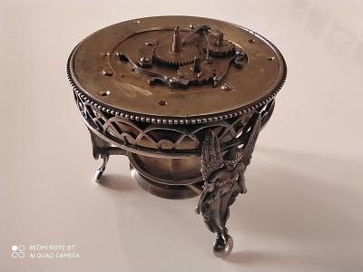 Stříbrné renesanční hodinky s budíkem k renovaci