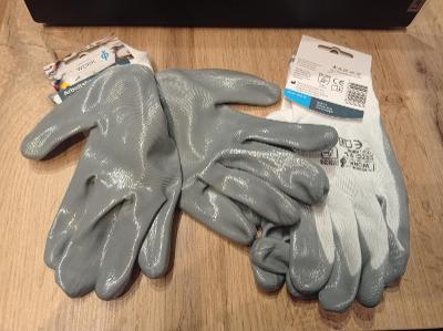 pracovní rukavice polyester- nitril L