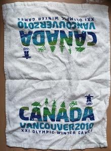 Ručník z Olympiády ve Vancouveru 2010