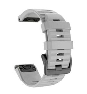 Silikonový řemínek pro Garmin QuickFit 26mm (Fenix 6X/7X) šedý