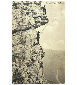 ! ! ! Starožitné: Horolezectví / An der Frau Hitt-Figur, 1902 ! ! !