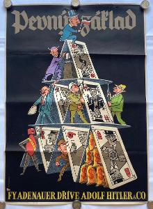 W.A.Schlosser - Pevný základ, plakát, r. 1953, 59x42cm