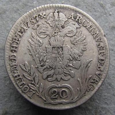 Rakousko-Uhersko 20 krejcar 1787 B