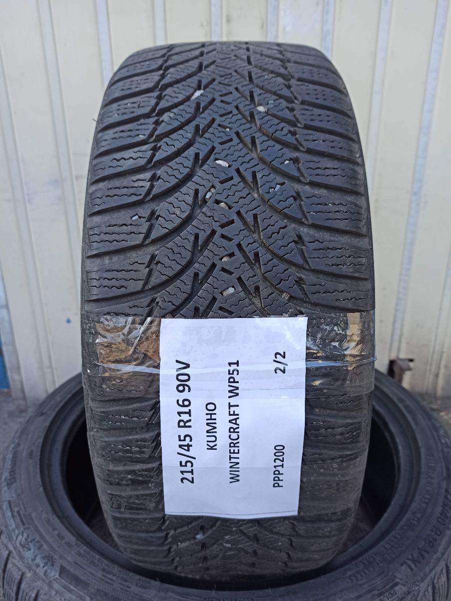 Zimné pneu Kumho Wintercraft WP51 215/45 R16 90V 7,5mm 2ks - Pneumatiky